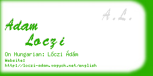 adam loczi business card