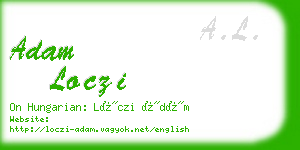 adam loczi business card